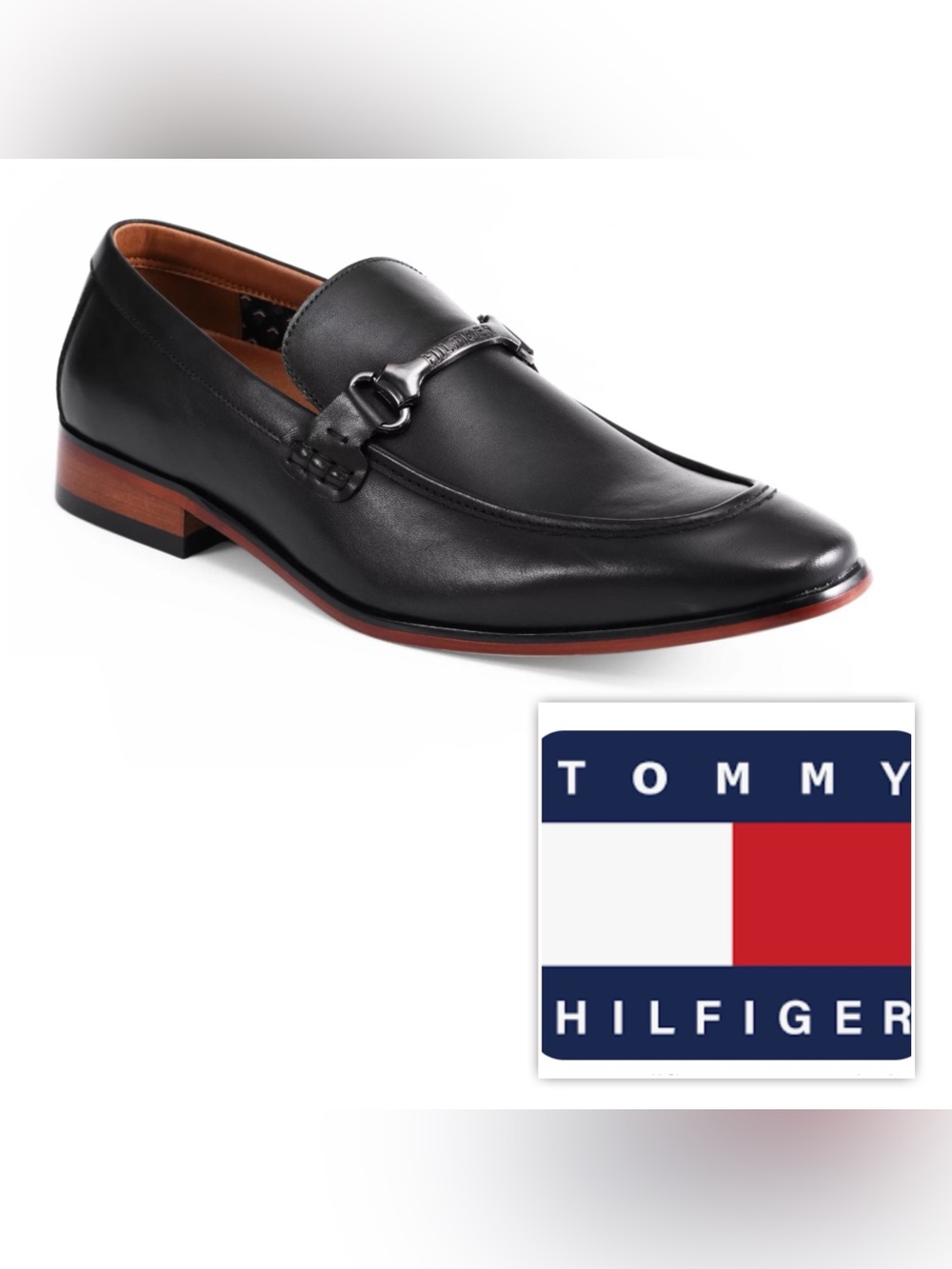 NEW $98 Tommy Hilfiger Men 9.5 Senner Slip On Dress Penny Loafers Shoes Oxfords